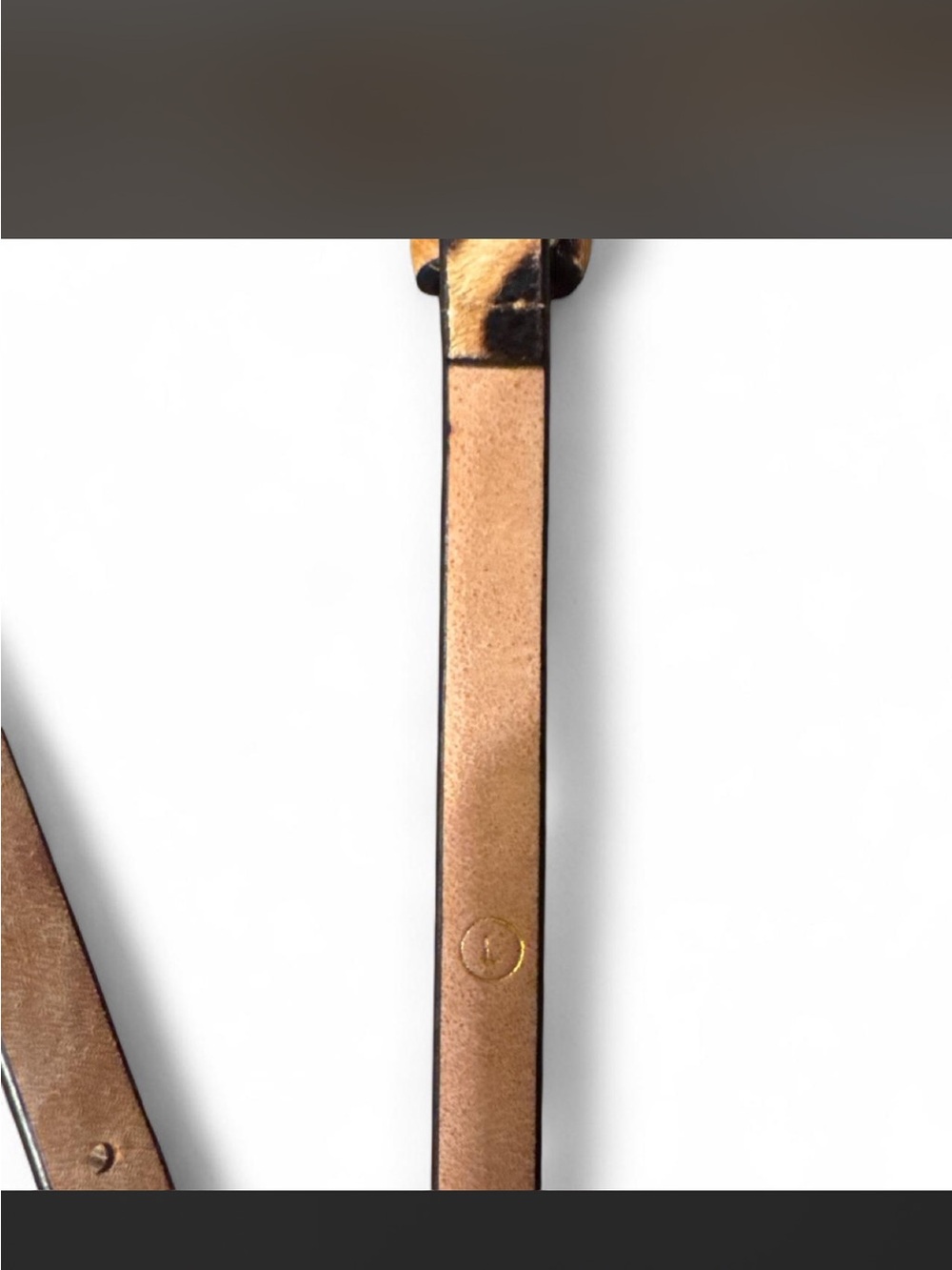 J. Crew Leopard Print Thin Leather Belt in Tan and Black - Picture 5 of 5